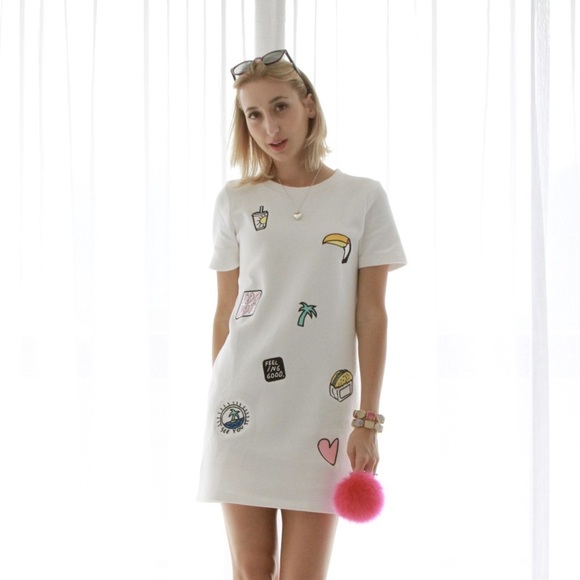 ZARA // TRF Patch Dress - Picture 9 of 9